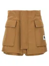 Sacai Carhartt Wip Shorts Multiple Pockets In Beige