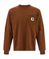 Sacai X Carhartt Wip T-shirt In Brown