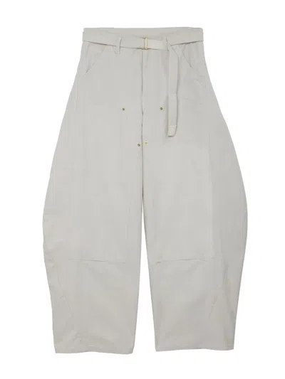Sacai X Carhartt Wip Trousers With Belt And Logo In Gray