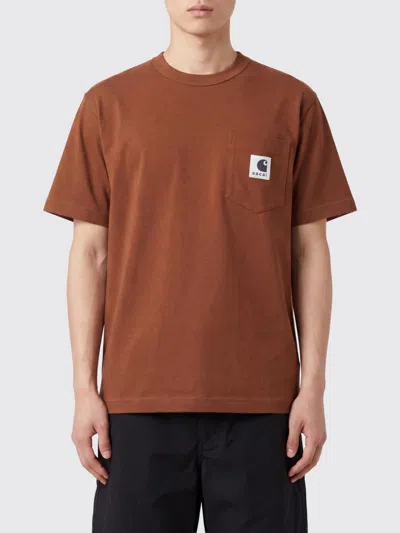 Sacai X Carhartt Wip T-shirt Men In Brown