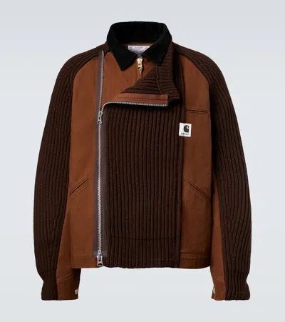 SACAI X CARHARTT WOOL-BLEND JACKET