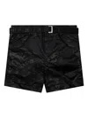 Sacai X Eric Haze Bandana-print Belted Shorts In Black