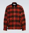 Sacai X Eric Haze Checked Cotton Blouson Jacket In Red