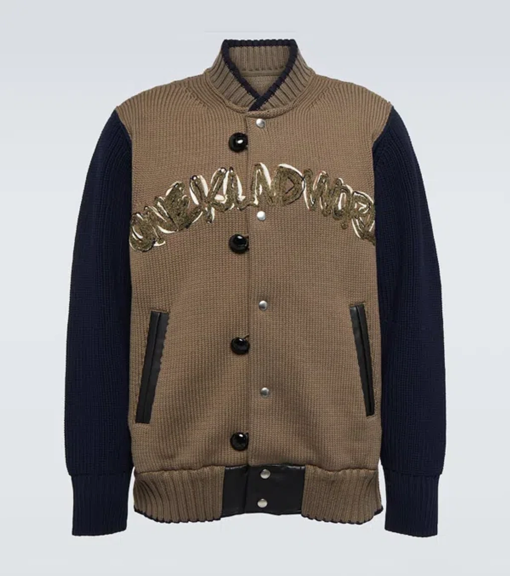 sacai Eric Haze Code ニットブルゾン Sacai Eric Haze Jacquard Knit