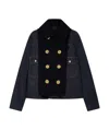 Sacai X Levi's Double-breasted Denim Jacket In Black