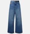 Sacai Levi's Belted Wide Leg Denim Jeans