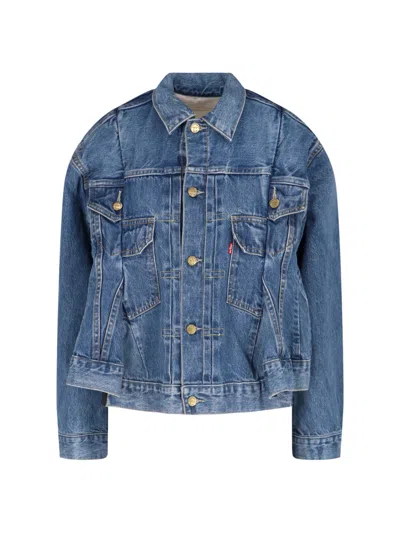 Sacai X Levi's Strauss Denim Jacket In Blue