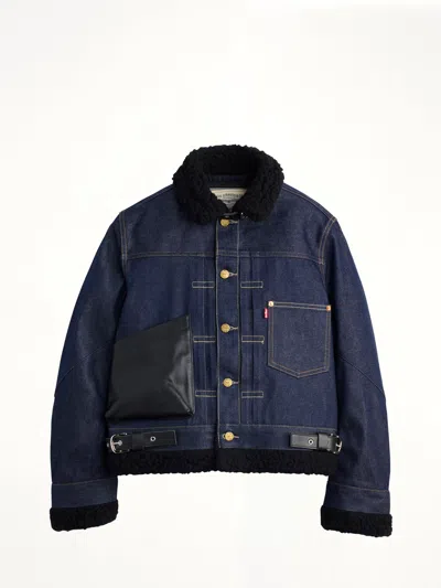 Sacai X Levi's Womens Denim Jacket A In Blue
