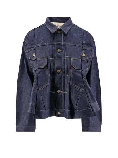 Sacai X Levi's® Denim Jacket In Blue