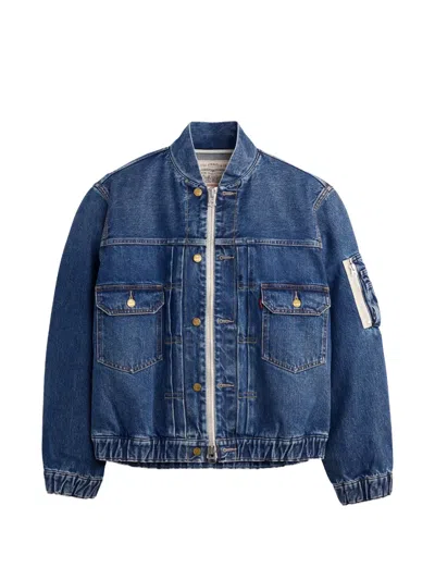 Sacai X Levi´s Zip-up Denim Jacket In Multi