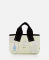 Sacai X Marc Gonzales Medium Patch Tote Bag In White