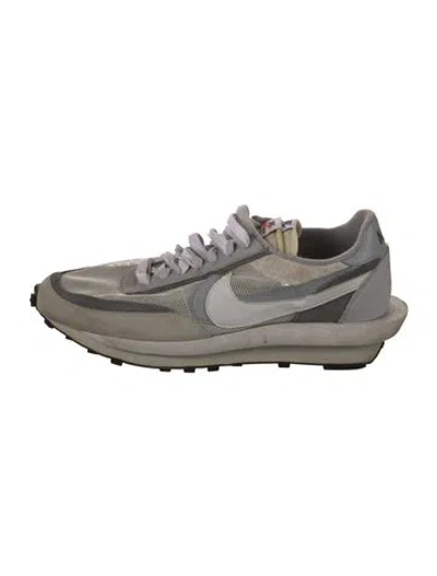 Pre-owned Sacai X Nike 2019 Suede Athletic Sneakers In Gray