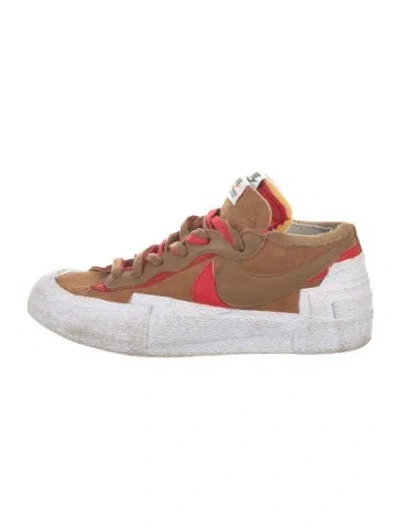 Pre-owned Sacai X Nike Blazer Low ' British Tan' Athletic Sneakers In Neutral