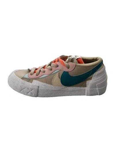 Pre-owned Sacai X Nike Blazer Low Sacai Kaws Reed Athletic Sneakers In Silver