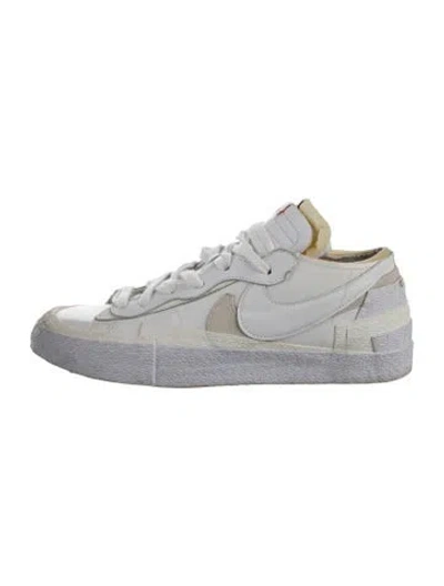 Pre-owned Sacai X Nike Blazer Low Sneakers In Green