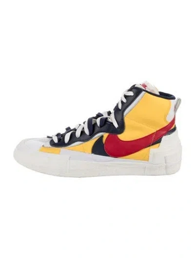 Pre-owned Sacai X Nike Blazer Mid 'snow Beach' Sneakers In Multi