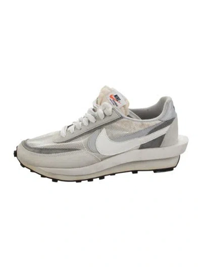 Pre-owned Sacai X Nike Ld Waffle Athletic Sneakers In White
