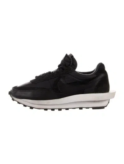 Pre-owned Sacai X Nike Ld Waffle Black Nylon Sneakers