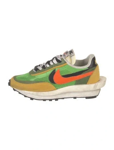 Pre-owned Sacai X Nike Ld Waffle Green Gusto Sneakers In Multi