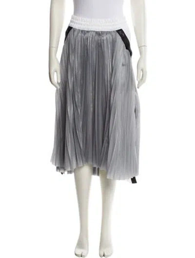 Pre-owned Sacai X Nike Mesh Accents Midi Length Skirt W/ Tags In Multi