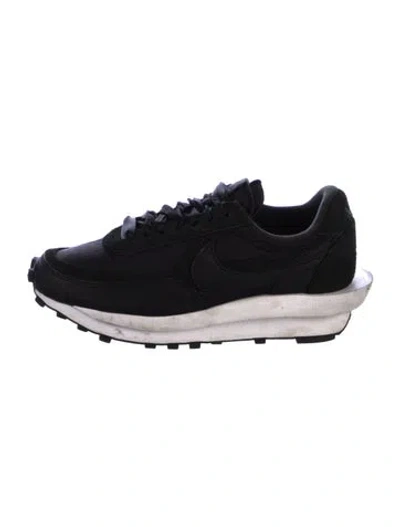 Pre-owned Sacai X Nike Nylon Athletic Sneakers In Black