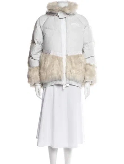 Pre-owned Sacai X Nike Nylon Faux Fur Jacket