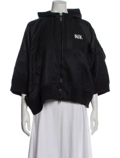 Pre-owned Sacai X Nike Nylon Jacket In Gray