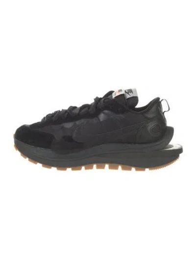 Pre-owned Sacai X Nike Suede Colorblock Pattern Sneakers In Black