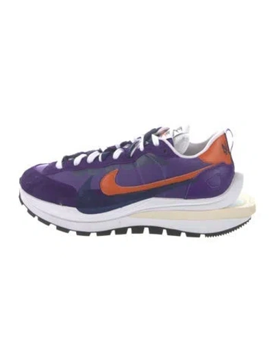 Pre-owned Sacai X Nike Vaporwaffle Dark Iris Athletic Sneakers W/ Tags In Purple