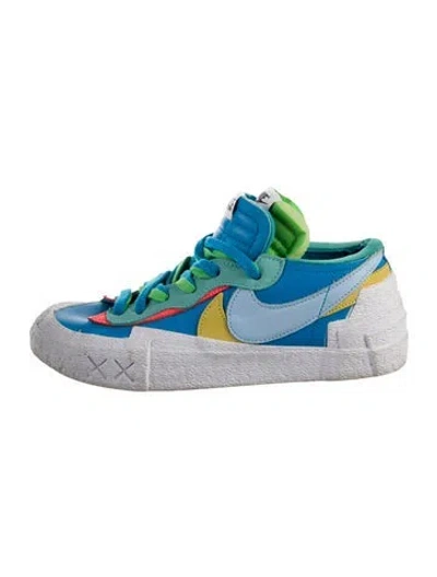 Pre-owned Sacai X Nike X Kaws Blazer Low 'neptune Blue' Sneakers