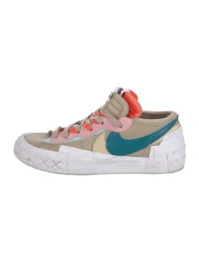 Pre-owned Sacai X Nike X Kaws Blazer Low 'reed Sneakers In Neutral