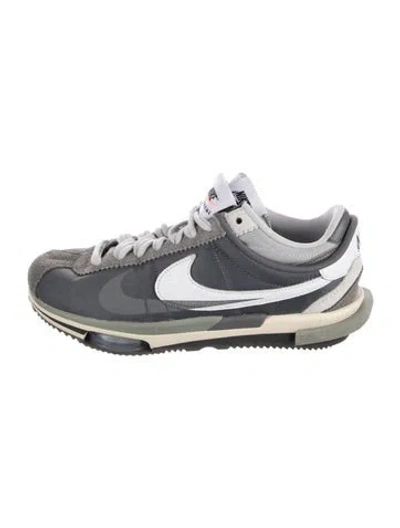 Pre-owned Sacai X Nike Zoom Cortez Sp 'iron Grey' Sneakers In Green