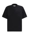 Sacai Short Sleeved Crewneck T-shirt In Black