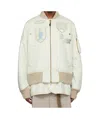 Sacai X Spiewak X Gon Pilot Jacket In White