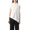 Sacai X Women's Cotton Poplin X Cotton Jersey Polo In Off White