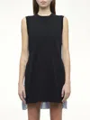 Sacai X Women's Denim X Cotton Jersey Dress In Multi