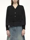 Sacai X Women's Denim X Knit Cardigan