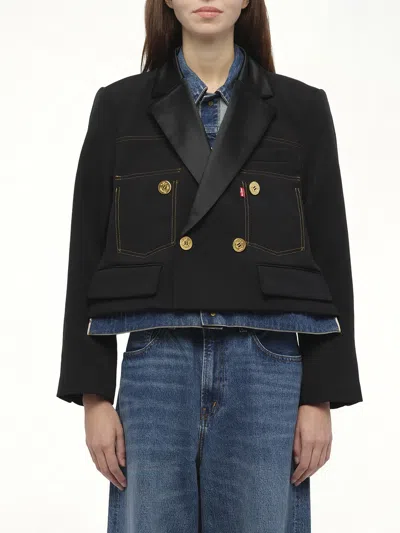 Sacai X Women's Levi's Denim X Matelasse Twill Jacket