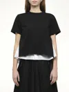 Sacai Black Double Layer T-shirt