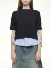 Sacai Short-sleeve Layered T-shirt