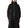 Sacai X Women's Sponge Sweat X Nylon Twill Hoodie
