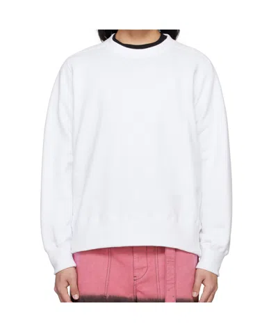 Sacai X Wtaps Sweatshirt In White