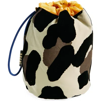 Sacai Zantan Drawstring Bag In Beige