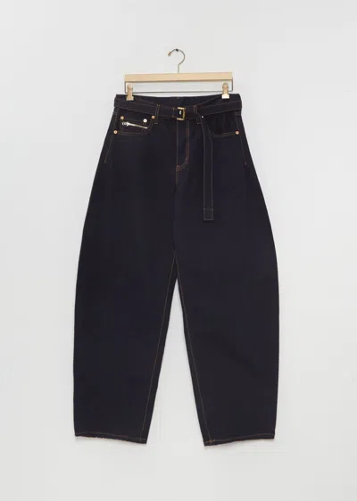 Sacai Zip Coin Pocket Denim Pants In Black