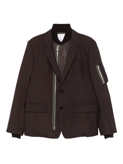 SACAI ZIP-DETAIL BLAZER
