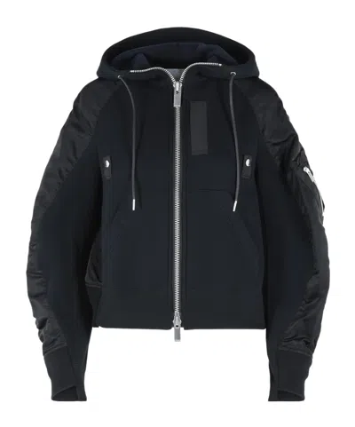 Sacai Zipper Jacket In Black