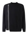 Sacai Knit Blouson Clothing In Black
