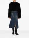 Sacai Zip-fastening Belted Skirt In Black