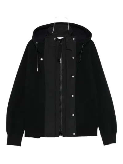 SACAI ZIP-FRONT HOODED JACKET