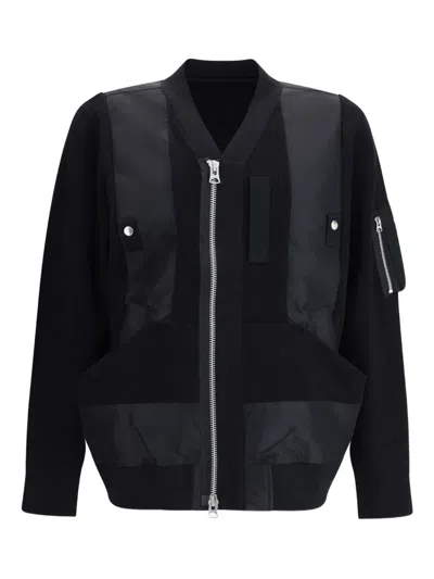 SACAI ZIP-UP BOMBER JACKET